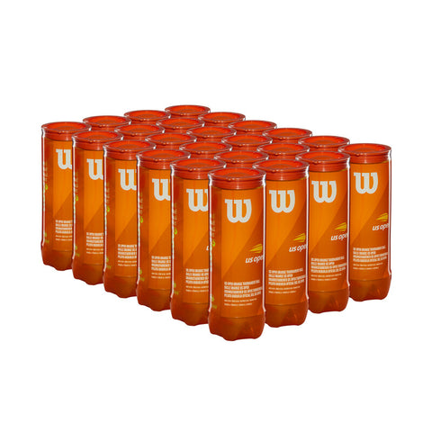 Wilson Us Open Tournament Orange Tennis Balls (Case 24X)