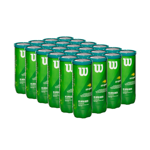 Wilson Us Open Tournament Green Tennis Balls (Case 24X)