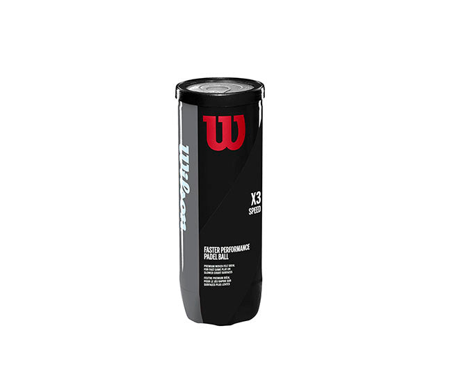 Wilson X3 Speed Padel Balls (3 Ball Can)