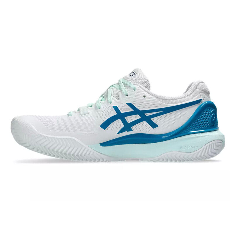Asics Gel Resolution 9 (W) Clay (White/Teal)
