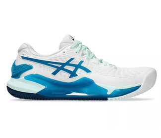 Asics Gel Resolution 9 (W) Clay (White/Teal)