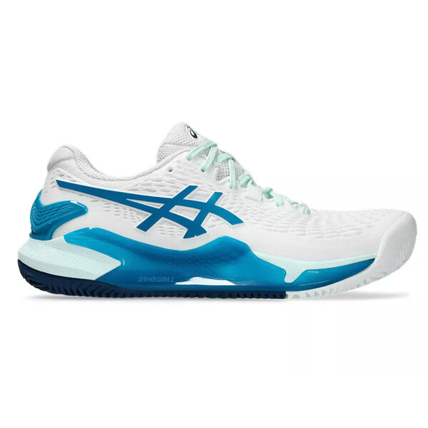 Asics Gel Resolution 9 (W) Clay (White/Teal)