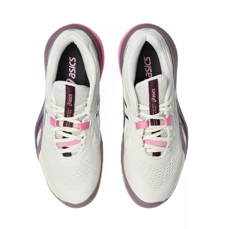 Asics Gel Resolution X Wide (W) (Soft Oat/Dark Aubergine)
