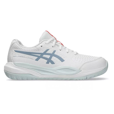 Asics Gel Resolution X Kids' (White/Grey Blue) Asics JARY7-WHT-5.5
