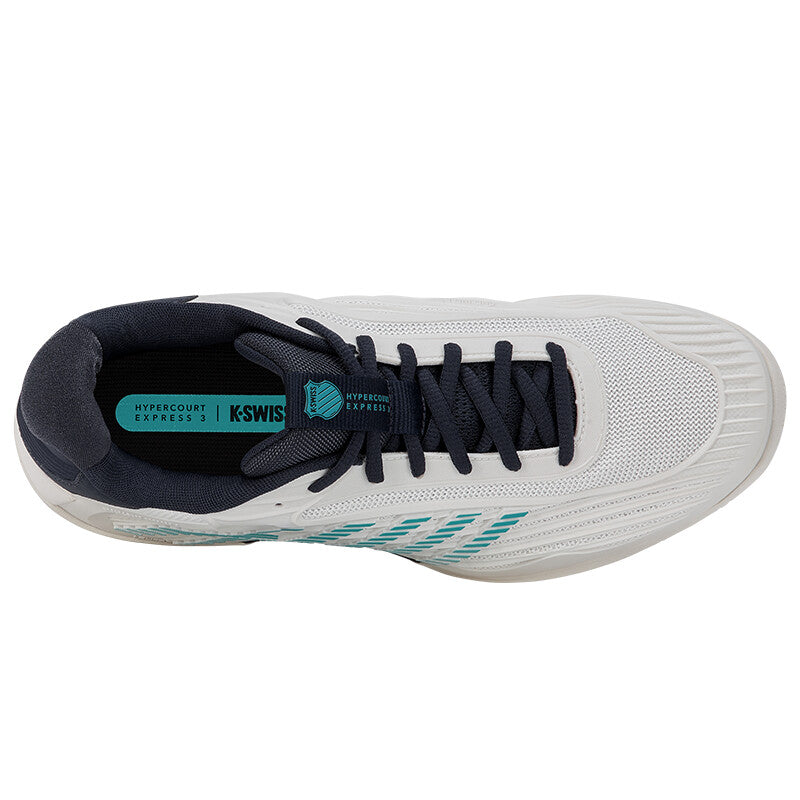 K-Swiss Hypercourt Express 3 2E (M) (White/Carbon) K-Swiss JNHE4A-WHT-9.5