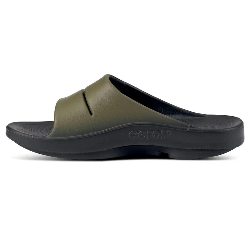 Oofos Ooahh Unisex Sport Slide (Tactical Green) Oofos