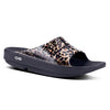 Oofos Ooahh Luxe Slide Sandal (W)(Leopard)