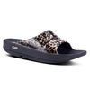 Oofos Ooahh Luxe Slide Sandal (W)(Leopard)