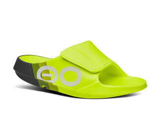 Oofos Ooahh Unisex Sport Flex Slide (Electro Rally)