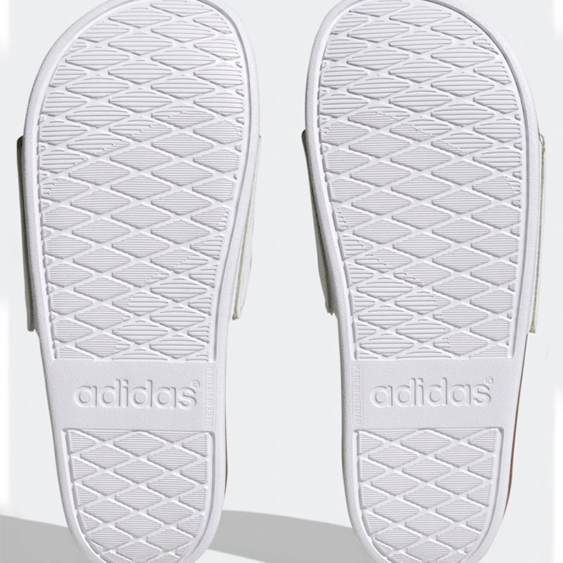 Adidas Adilette Comfort Slide (W) (White/Gold)