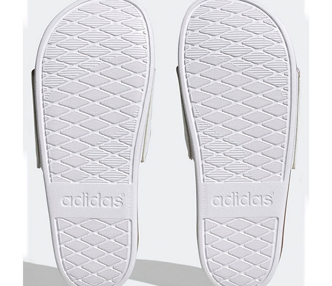 Adidas Adilette Comfort Slide (W) (White/Gold)