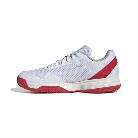 Adidas Courtflash K Kids' (White/Red)