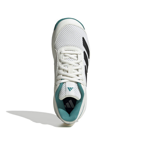 Adidas Courtflash K Kids' (White/Teal)