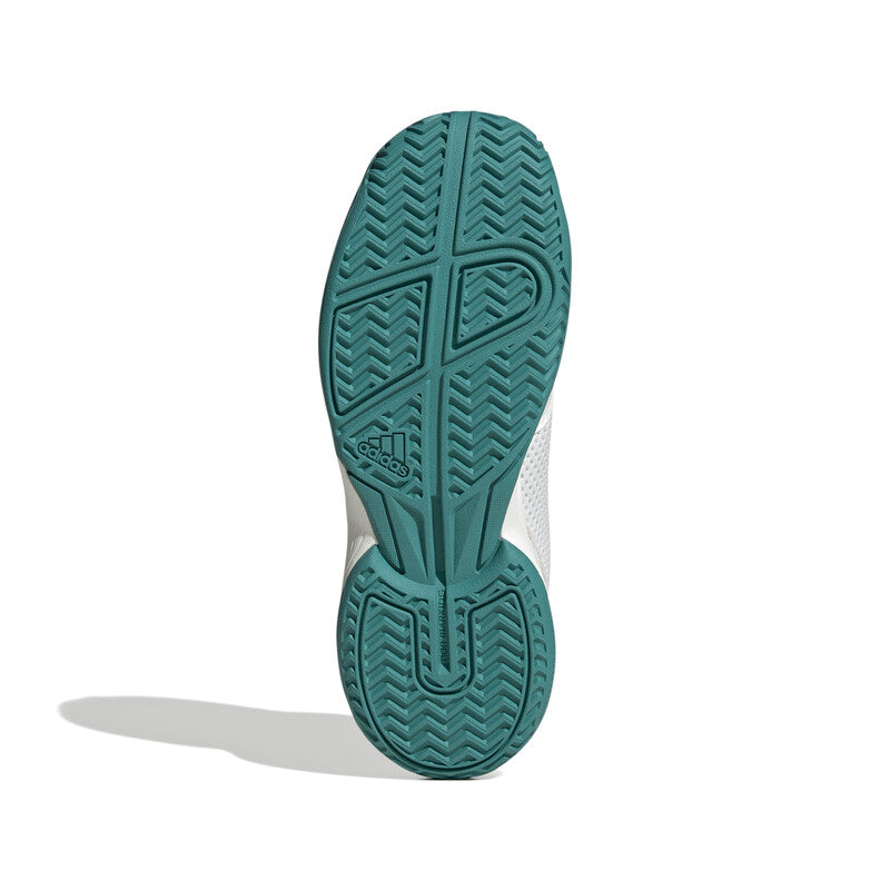 Adidas Courtflash K Kids' (White/Teal) Adidas