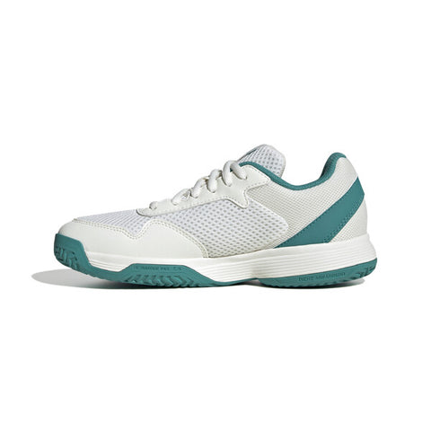 Adidas Courtflash K Kids' (White/Teal)
