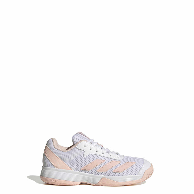 Adidas Courtflash Kids' (White/Pink) Adidas