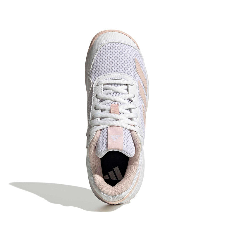 Adidas Courtflash Kids' (White/Pink) Adidas