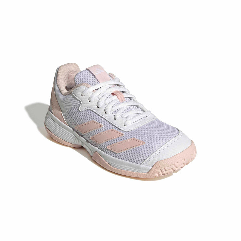 Adidas Courtflash Kids' (White/Pink) Adidas