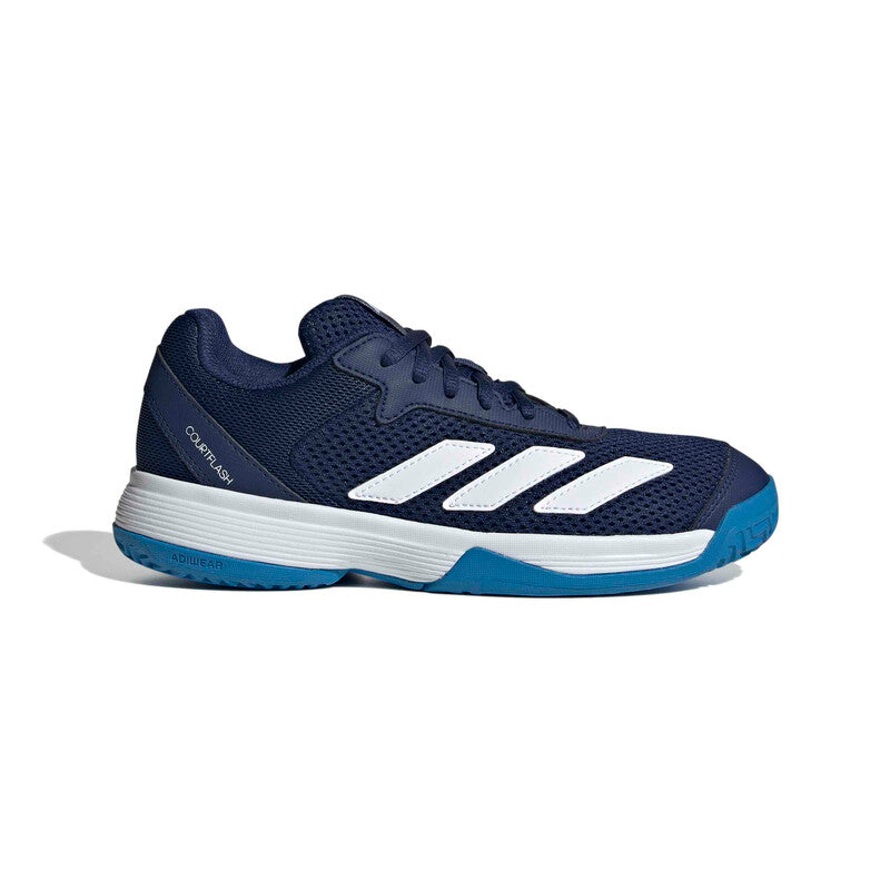 Adidas Courtflash Kids' (White/Black) Adidas