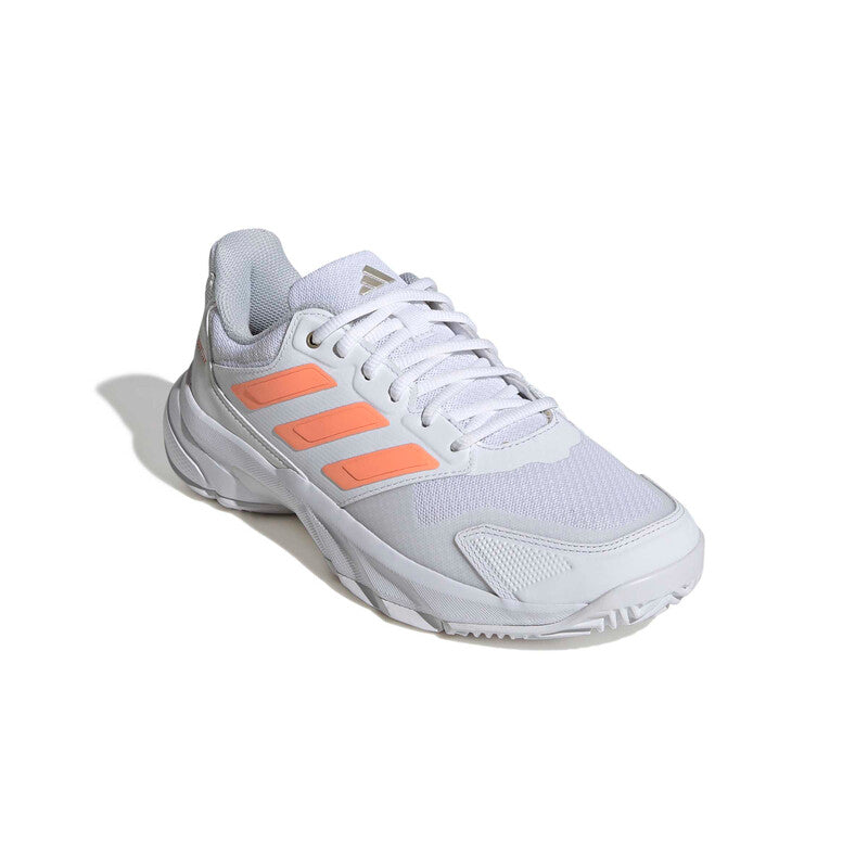 Adidas Courtjam Control 3 (W) (White/Beam Orange) Adidas
