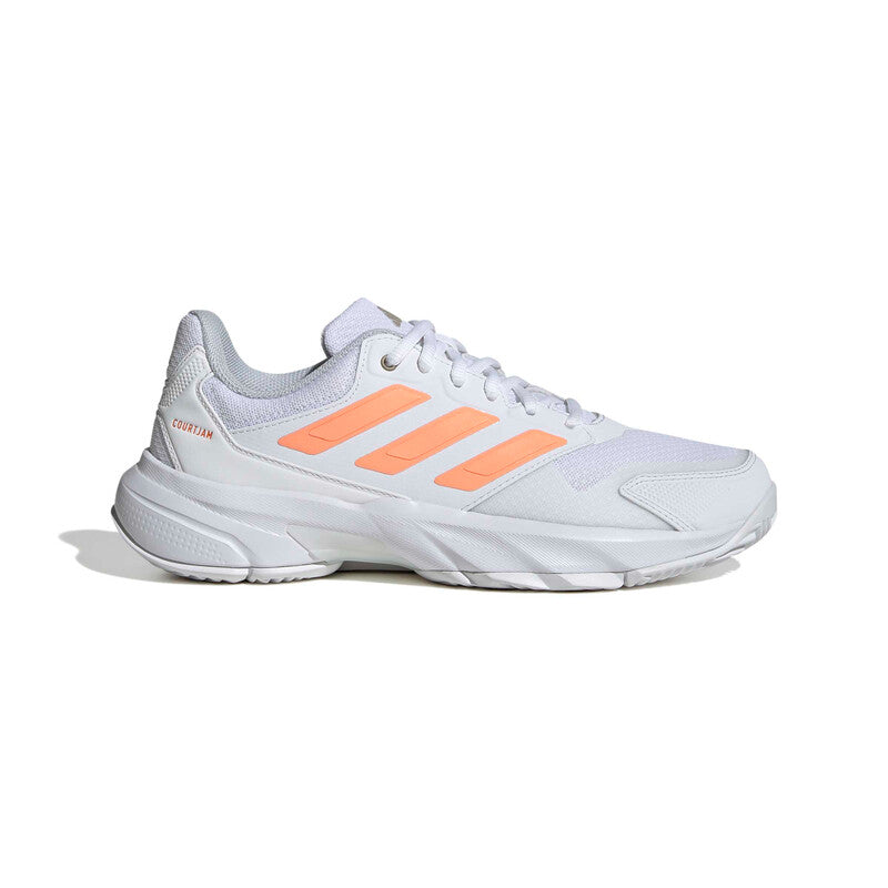 Adidas Courtjam Control 3 (W) (White/Beam Orange) Adidas