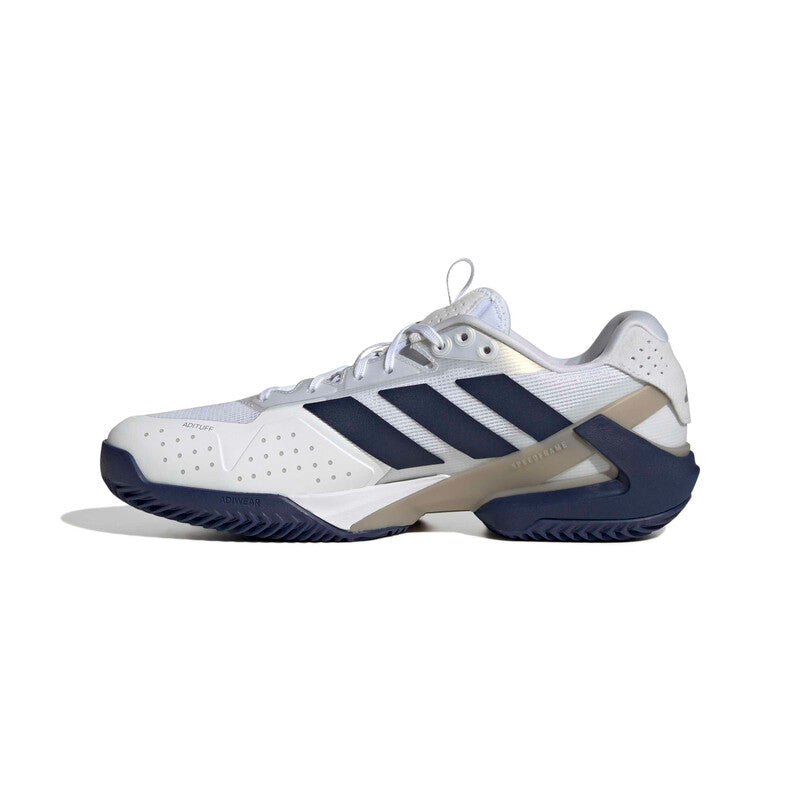 Adidas Ubersonic 5 Clay (M) (White/Dark Blue) Adidas JRUSTV-WH/NV-9.5