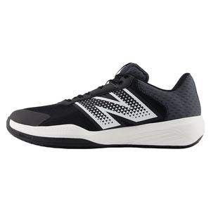 New Balance Men's 696v6 2E Width Tennis Shoes Black and White