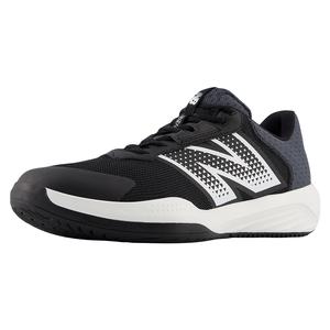 New Balance Men's 696v6 2E Width Tennis Shoes Black and White