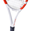 Babolat Pure Strike 98 tennis racquet with 16x19 string pattern, white frame and black accents, designed for powerful play