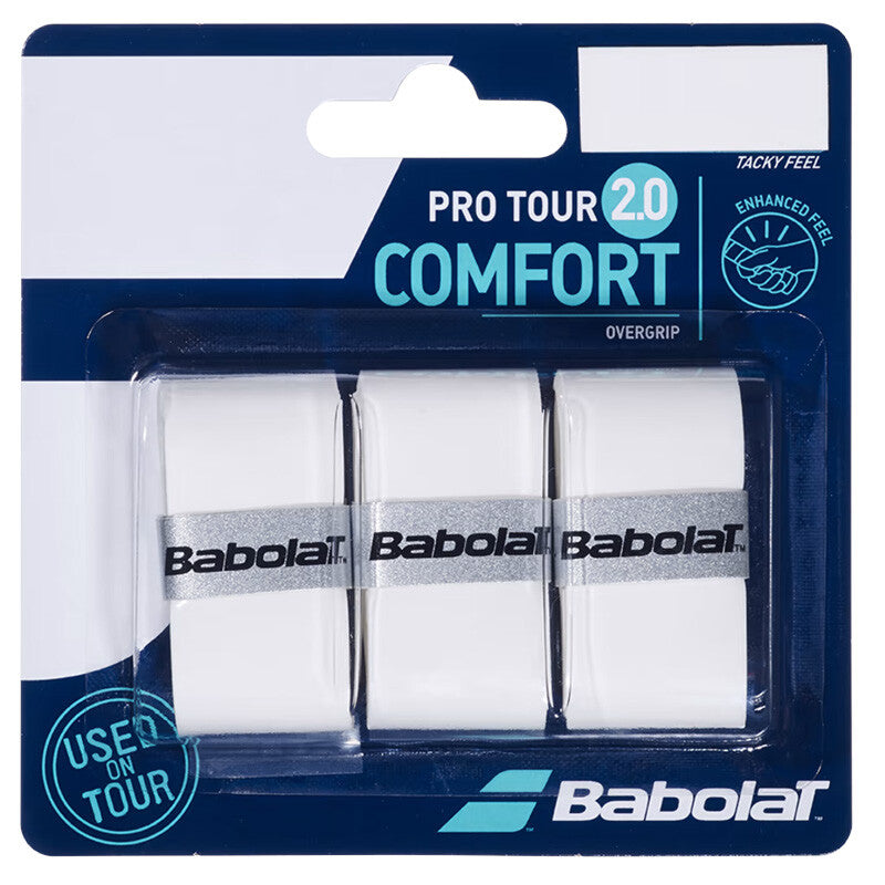 Babolat Pro Tour 2.0 Overgrip (3X) (White) Babolat