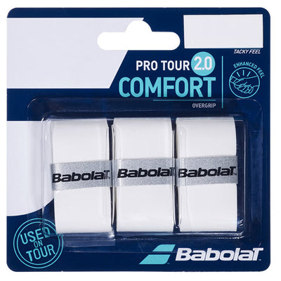 Babolat Pro Tour 2.0 Overgrip (3X) (White) Babolat