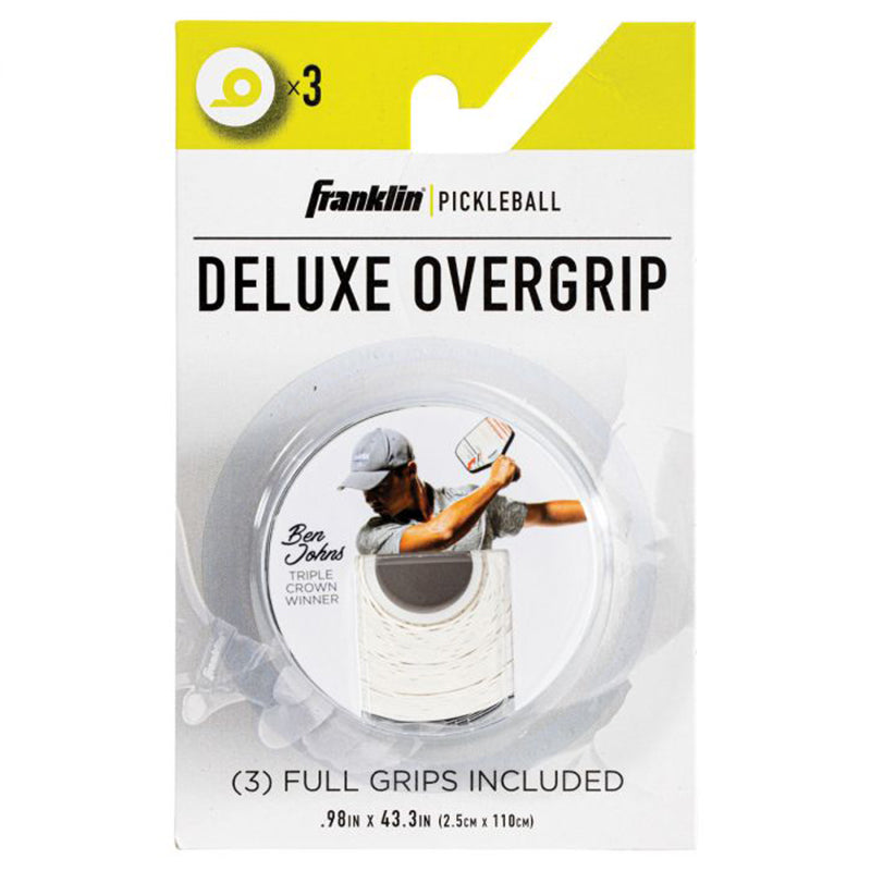 Franklin Pickleball Deluxe Overgrip (3X) (White)