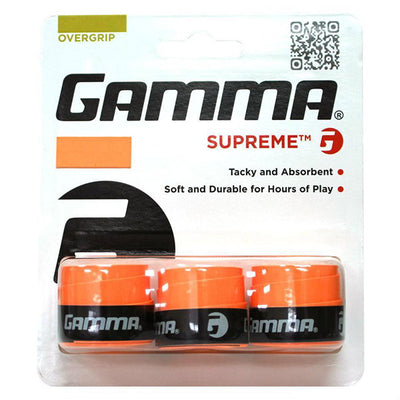 Gamma Supreme Overgrip (3X) (Orange) Gamma