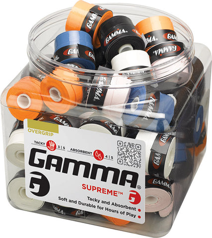 Gamma Supreme Overgrip Jar (60X) (Assorted)