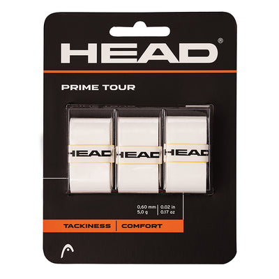 Head Prime Tour Overgrip (3X) (White) HEAD
