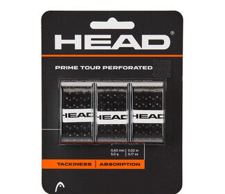 Head Prime Tour Perforated Overgrip (3X) (Black)