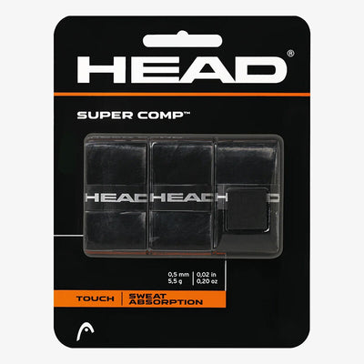 Head Supercomp Overgrip (3X) (Black) HEAD