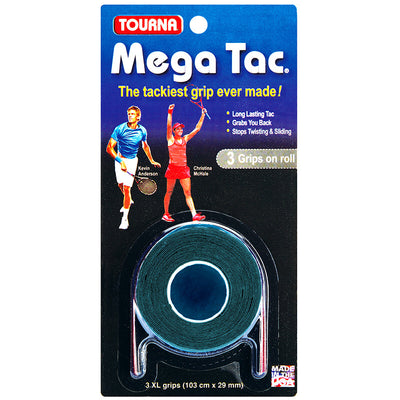 Tourna Mega Tac Overgrip (3X)(Black) Tourna