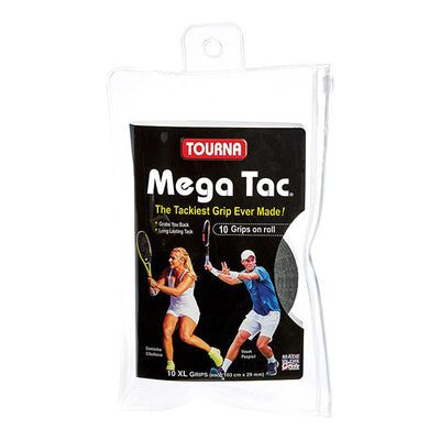 Tourna Mega Tac Overgrip (10X)(Black) Tourna