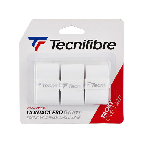 Tecnifibre Pro Contact Overgrip (3X) (White)