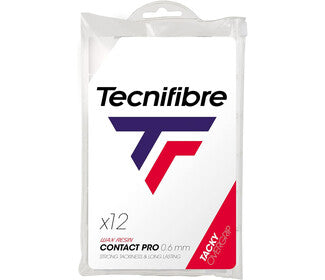 Tecnifibre Pro Contact Overgrip (12X) (White)