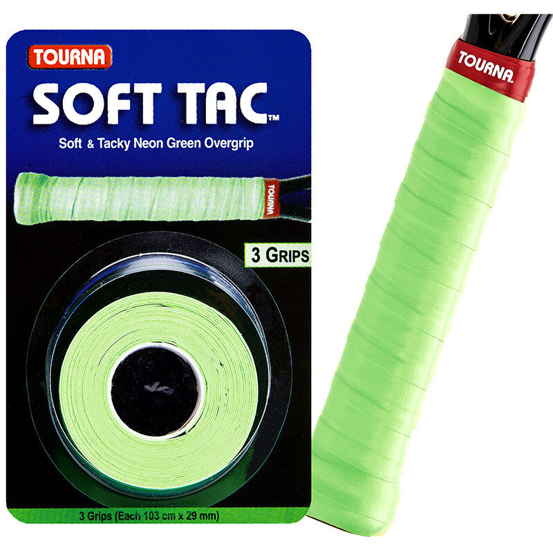 Tourna Soft Tac Overgrip (3X) (Yellow) Tourna