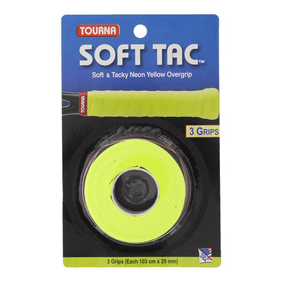 Tourna Soft Tac Overgrip (3X) (Yellow) Tourna