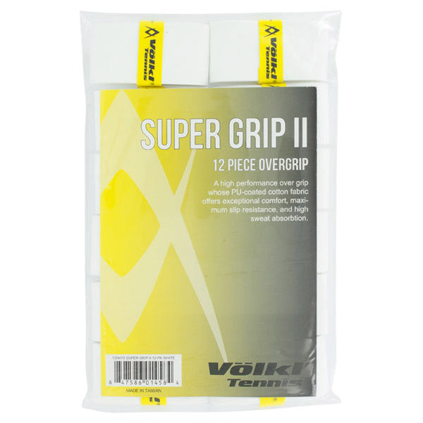 Volkl Super Grip Ii Overgrip (12X) (White) Volkl
