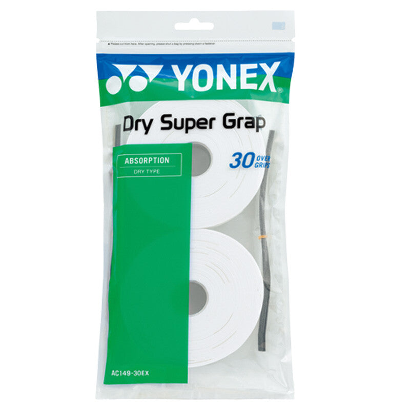 Yonex Dry Super Grap Overgrip (30X) (White) Yonex