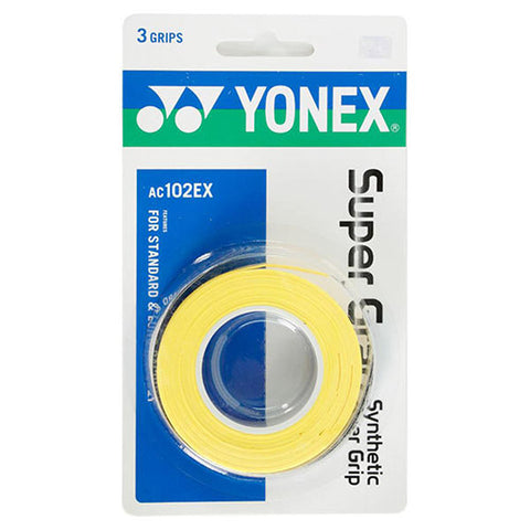 Yonex Wet Super Grap Overgrip (3X) (Yellow)