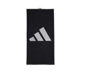 Adidas 3 Bar Towel (Small) (Black)