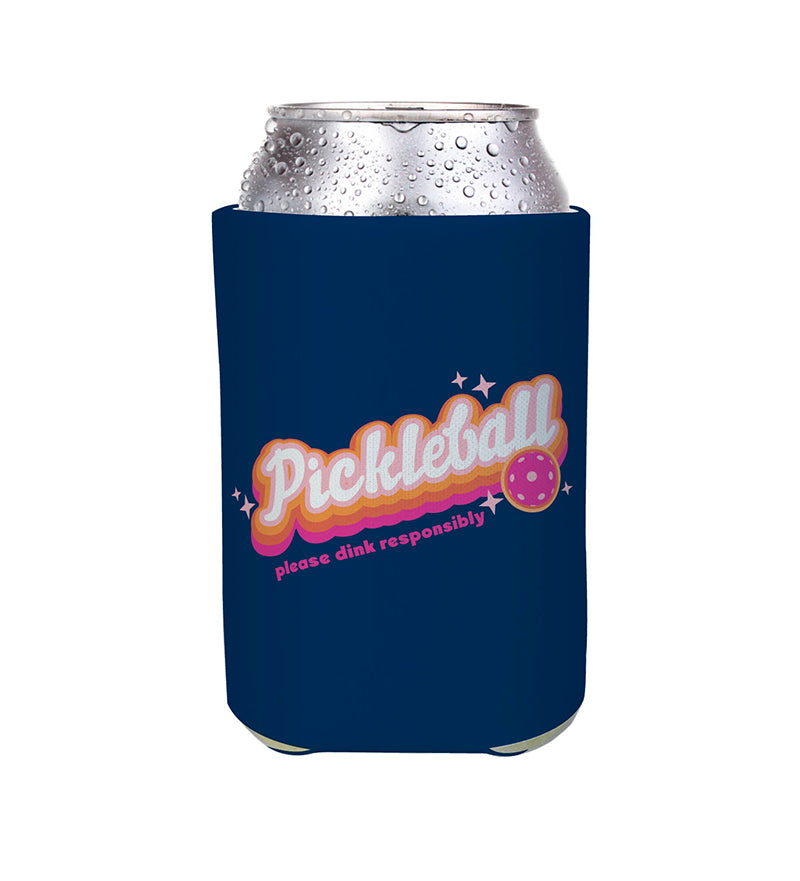 Please Dink Responsibly Koozie Can Cooler (Navy)