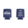 The Dink Dinking Problem Koozie Standard Can Cooler (Navy)