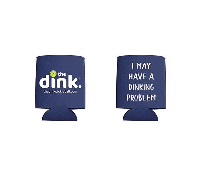 The Dink Dinking Problem Koozie Standard Can Cooler (Navy)